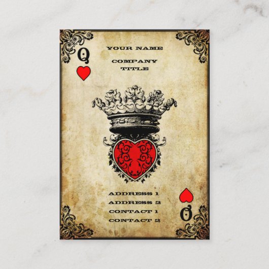 クイーングランジ・オブ・ハート 名刺 (正面)