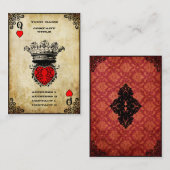 クイーングランジ・オブ・ハート 名刺 (正面/裏面)