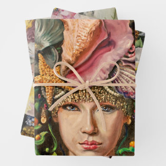 クイーンコレクションのラッピングセット ラッピングペーパーシート