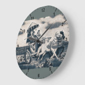 クイーンシャミラムアクリル壁時計 ラージ壁時計 (傾斜)