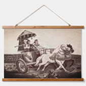 クイーンシャミラムウッドトップウォールタペストリー 吊り下げ型タペストリー (正面)