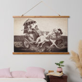 クイーンシャミラムウッドトップウォールタペストリー 吊り下げ型タペストリー (寝室)