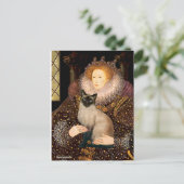 クイーンシールポイントシャム猫 ポストカード (スタンド正面)