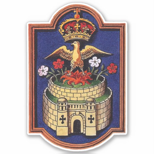 クイーンジェーンシーモールバッジ王室のュフェニックス シール (正面)