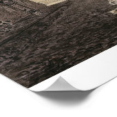 クイーンスクエア（ロンドン）、1786（ペンとインク付き） ポスター (角)