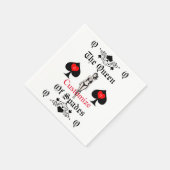 クイーンスペードタロットカードサンダー_コーブ スタンダードカクテルナプキン (角)