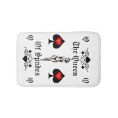 クイーンスペードタロットカードサンダー_コーブ バスマット (正面)