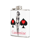 クイーンスペードタロットカードサンダー_コーブ フラスク (左)