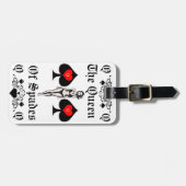 クイーンスペードタロットカードサンダー_コーブ ラゲッジタグ (正面横)