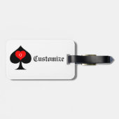 クイーンスペードタロットカードサンダー_コーブ ラゲッジタグ (裏面横)