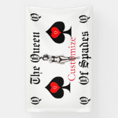 クイーンスペードタロットカードサンダー_コーブ 横断幕 (縦)