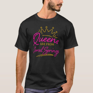 クイーンズはコーラル春ズレジデントFlorida Fl Tシャツ
