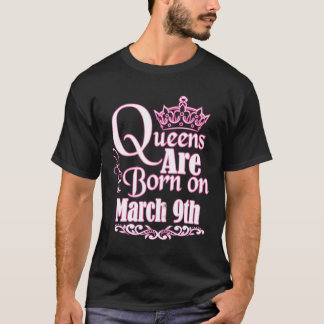 クイーンズは生まれ3月9日に開催される魚座の女性B Tシャツ