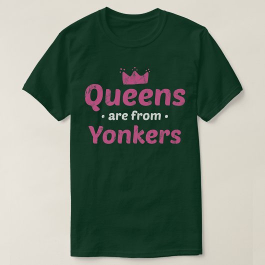 クイーンズアズヨンカーズニューヨークホームタウンNycホーム Tシャツ (デザイン正面)