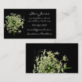 クイーンズアーンのレースフローラ事業 名刺 (正面/裏面)