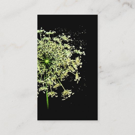 クイーンズアーンのレースフローラ事業 名刺 (裏面)