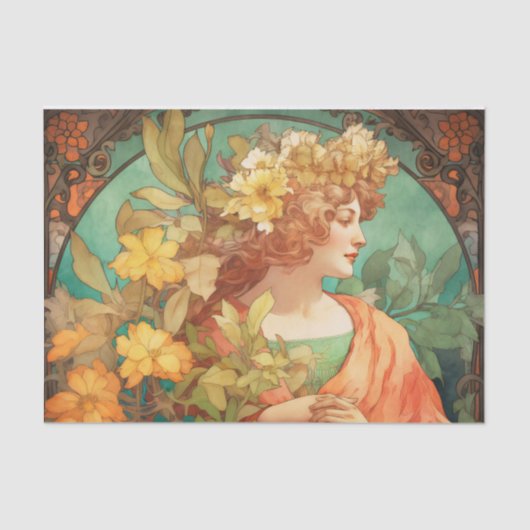 クイーンズオブザシーズンズビューティフルデクページ紙 薄葉紙 (正面)