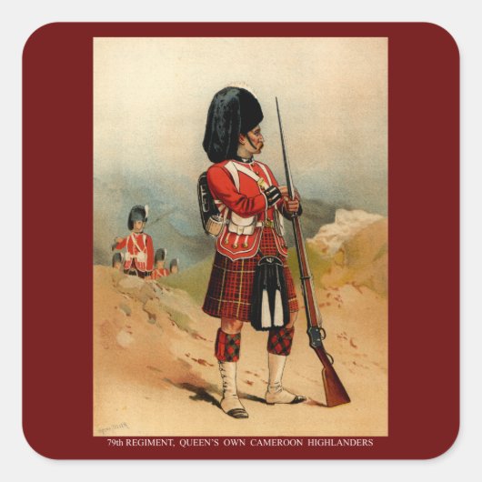 クイーンズカメルーンハイランド スクエアシール (正面)