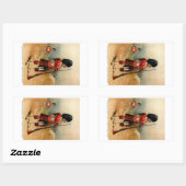 クイーンズカメルーンハイランド 長方形シール (シート)