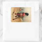 クイーンズカメルーンハイランド 長方形シール (バッグ)