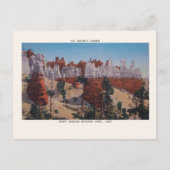 クイーンズガーデンブライスキャニオン国立公園ヴィンテージ ポストカード (正面)