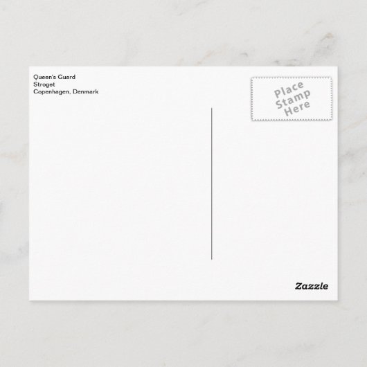 クイーンズガードストロゲコペンハーゲンデンマーク ポストカード (裏面)