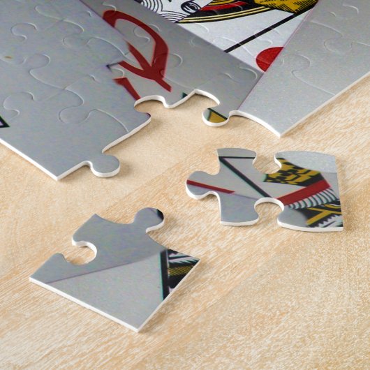 「クイーンズギャンビット：ポケットクイーンズの散在ペア」 ジグソーパズル (側面)