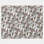 「クイーンズギャンビット：ポケットクイーンズの散在ペア」 フリースブランケット (正面(横))