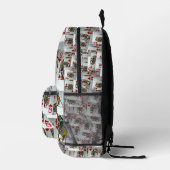 「クイーンズギャンビット：ポケットクイーンズの散在ペア」 プリントバックパック (右)