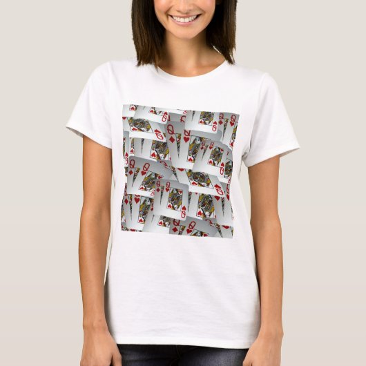 「クイーンズギャンビット：ポケットクイーンズの散在ペア」 Tシャツ (正面)
