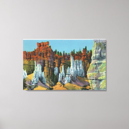 クイーンズコートの表示 キャンバスプリント (正面)