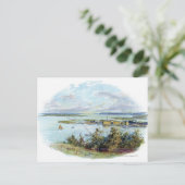 クイーンズタウンとアイルランドのコブの風光明媚な夜 ポストカード (スタンド正面)