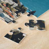 クイーンズタウンニュージーランドトラベルアートヴィンテージ ジグソーパズル (側面)