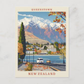 クイーンズタウンニュージーランドヴィンエレガントテージ旅行 ポストカード (正面)