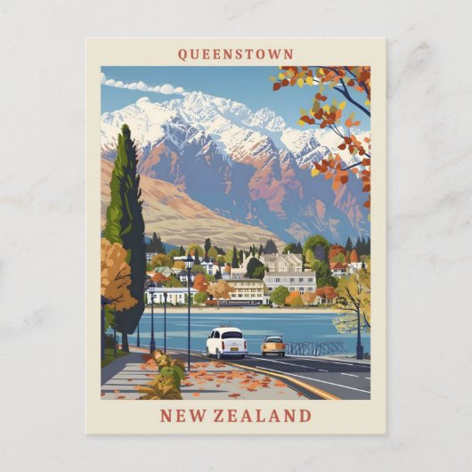 クイーンズタウンニュージーランドヴィンエレガントテージ旅行 ポストカード (正面)