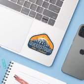 クイーンズタウンニュージーランドヴィンテージレトロマウンテンスキー シール (ノートパソコンとiPhone)