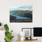 クイーンズタウンマウンテンビューニュージーランド ポスター (ホームオフィス)