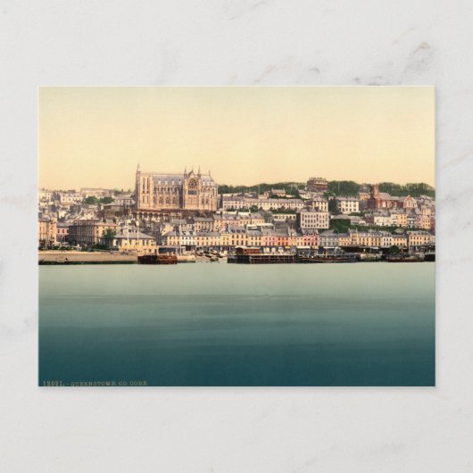 クイーンズタウン – Cobh, Cork Irelandヴィンテージ ポストカード (正面)