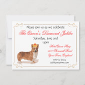 クイーンズダイアモンドジュビリーパーティの招待状 招待状 (裏面)
