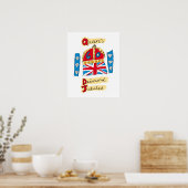 クイーンズダイヤモンドジュビリーエンブレム ポスター (キッチン)