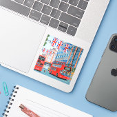 クイーンズダイヤモンドジュビリーステッカー シール (ノートパソコンとiPhone)