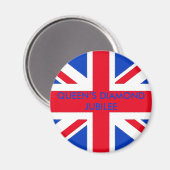 クイーンズダイヤモンドジュビリー マグネット (正面/裏面)