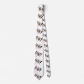 クイーンズディメンショナルトランプのポーカーロゴユニセックス、シルキータイ ネクタイ (正面)