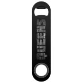 クイーンズニューヨークタイポグラフィボトルオープナーズ スピード栓抜き (正面)