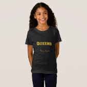 クイーンズニューヨーク金ゴールドTシャツ Tシャツ (正面フル)