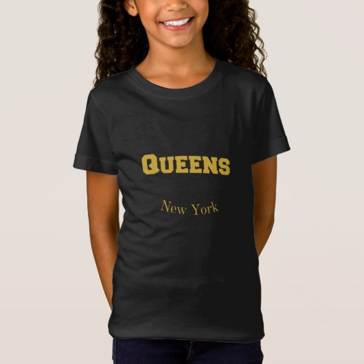 クイーンズニューヨーク金ゴールドTシャツ Tシャツ (正面)