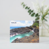 クイーンズバス、カウアイ、ハワイはがき ポストカード (スタンド正面)