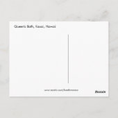 クイーンズバス、カウアイ、ハワイはがき ポストカード (裏面)