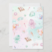 クイーンズブラックガールスパパーティー誕生日 招待状 (裏面)