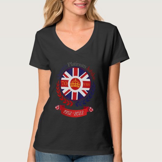 クイーンズプラチナジュビリー1952 2022 1 Tシャツ (正面)